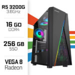 PC Gamer UltraPC Ryzen 3 3200G/256GB SSD/16GB/Radeon Vega8