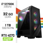PC Gamer UltraPC Intel Core i7 12700K/1TB SSD/32GB DDR4/RTX4070 SUPER