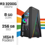 PC Gamer UltraPC Ryzen 3 3200G/256GB SSD/8GB/Radeon Vega8 – Image 2