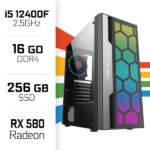 PC Gamer UltraPC Core i5 12400F/256GB SSD/16GB/RX580