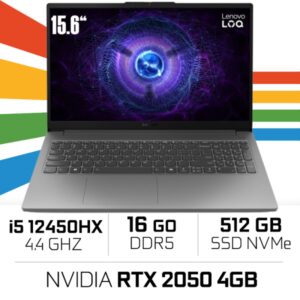 LENOVO LOQ 15IAX9E Intel i5-12450HX/16GB DDR5/512GB SSD/15.6″ 144Hz/RTX 2050 4GB