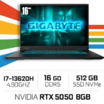 GIGABYTE GAMING A16 CTHI3FR893SD Intel i7-13620H/16GB DDR5/512GB SSD/RTX 5050 8G/16″ 165Hz/Freedos – Image 2