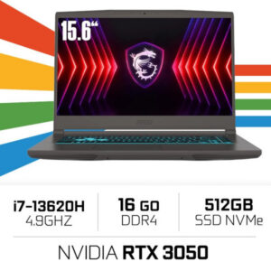 MSI Thin B13UC-3233XMA i7-13620H/16GB DDR4/512GB SSD/RTX 3050/15.6" 144Hz/FreeDOS