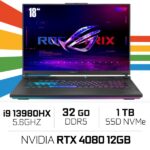 ASUS ROG Strix G18 G814JZ-N6011W Intel Core i9 13980HX/32GB DDR5/1TB SSD/RTX4080 12GB/ 18"