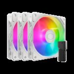 Cooler Master SickleFlow Edge 120 ARGB 3-Pack Fan Kit (White)