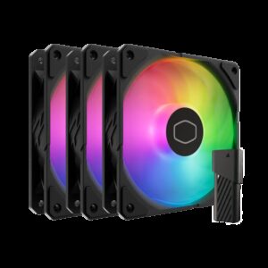 Cooler Master SickleFlow Edge 120 ARGB 3-Pack Fan Kit (Black)