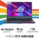 ROG STRIX-G17-G713PV-HX054W AMD Ryzen 9 7845HX/16GB DDR5/1TB SSD/RTX4060 8GB/ 17.3"