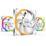 be quiet! Light Wings 140 mm PWM High Speed ARGB Triple Pack (blanc)