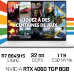 Asus ROG Zephyrus G14 G403UV-Q72W AMD Ryzen 7 8845HS/32GB DDR5/1TB SSD/RTX 4060 TGP 90W/14" 3K OLED (SANS EMBALLAGE)