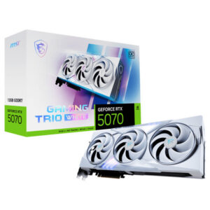 MSI GeForce RTX 5070 12Go GDDR7 GAMING TRIO OC Blanc