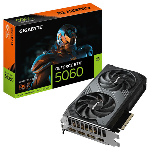 Gigabyte GeForce RTX 5060 WINDFORCE OC 8Go GDDR7 Gigabyte GeForce RTX 5060 WINDFORCE OC 8Go GDDR7 – Image 1