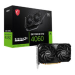 MSI GeForce RTX 4060 VENTUS 2X BLACK OC 8Go GDDR6