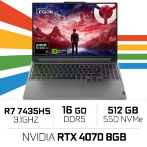 Lenovo Legion Slim 5 16ARP9 R7 7435HS/16GB/512GB SSD/RTX4070/16''