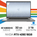Razer Blade 18 RZ09-05092FM4 i9-14900HX/32GB DDR5/2TB SSD/RTX4090 16GB/18'' 4K 200Hz (Sans emballage)