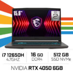 MSI Thin B12VE i7-12650H/16GB DDR4/512GB SSD/RTX4050 6GB/15.6'' 144Hz – Image 2
