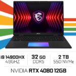 MSI Titan 18 HX A14VHG-076ES i9-14900HX/32GB/2TB SSD/RTX4080 12GB/ 18" (SANS EMBALLAGE)