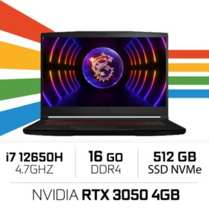 MSI Thin GF63 12UC i7-12650H/16GB/512GB SSD/RTX3050 4GB/15.6''
