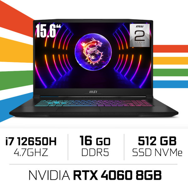 MSI Cyborg 15 A12VF-1281XMA i7-12650H/16GB/512GB SSD/RTX4060 8GB/15.6'' 144Hz IPS MSI Cyborg 15 A12VF-1281XMA i7-12650H/16GB/512GB SSD/RTX4060 8GB/15.6'' 144Hz IPS – Image 1