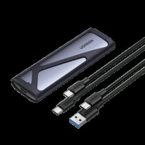 Ugreen Boitier disque dur externe Nvme/M2 SATA SSD