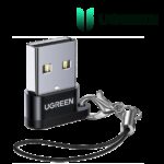 Ugreen Adaptateur USB-A Male 2.0 to USB-C Female NOIR