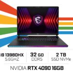 MSI Raider GE78HX 13VI i9-13980HX/32GB/2TB SSD/RTX4090 16GB/ 17" 240Hz IPS