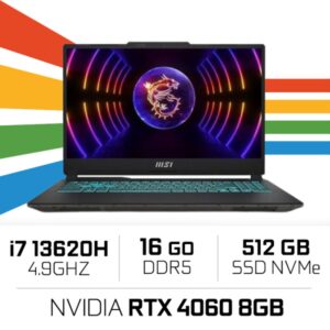 MSI CYBORG 15 A13VF-828XES i7 13620H/16GB DDR5/512GB/RTX4060 8GB 15.6" 144Hz IPS