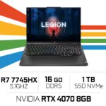 Lenovo Legion Pro 5 16ARX8 R7 7745HX/16GB/1TB SSD/RTX4070/16'' 240Hz