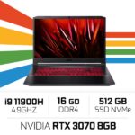 Acer Nitro 5 AN517-54-98YU i9 11900H/16GB/512GB SSD/RTX3070 8GB/17.3'' 144Hz IPS