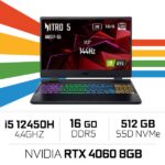 Acer Nitro 5 AN517-55-54EK i5 12450H/16GB/512GB SSD/RTX4060 8GB/17.3'' 144Hz IPS
