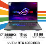 ASUS ROG STRIX G16 G614JU Intel Core i7-13650HX/16GB DDR5/512GB SSD/RTX4060 16"