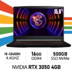 MSI Thin GF63 12UC i5-12450H 16GB 500GB NVMe RTX 3050 4GB 15.6" FHD 144Hz IPS
