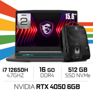 MSI Thin B12VE i7-12650H/16GB DDR4/512GB SSD/RTX4050 6GB/15.6'' 144Hz