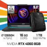 MSI CYBORG 15 A12VF i7-12650H/16GB DDR5/1TB SSD/RTX4060 8GB/15.6'' 144Hz – Image 2