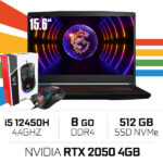 MSI GF63 12UCX THIN i5-12650H/8GB/512GB SSD/RTX2050 4GB/15.6'' Win11