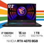 MSI Katana 17 B13VGK i7-13620H/16 Go DDR5/1TB SSD/RTX4070/17,3" 144 Hz