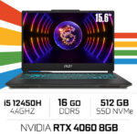 MSI CYBORG 15 A12VF i5-12450H/16GB/512GB SSD/RTX4060 8GB/15.6'' 144Hz