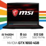 MSI GF63 11SC (THIN) i5-11400H/8GB/512GB SSD/GTX1650 4GB/15.6'' Win11