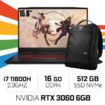 MSI Katana GF66 11UE i7-11800H/16GB/512GB SSD/RTX3060 6GB/15.6'' 144Hz W11 BTS – Image 2