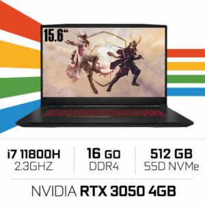 MSI Katana GF66 11UC i7-11800H/16GB/512GB SSD/RTX3050 4GB/15.6'' 144Hz