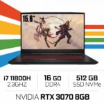 MSI Katana GF66 11UG i7-11800H/16GB/512GB SSD/RTX3070 8GB/15.6'' 144Hz – Image 2
