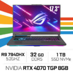 ASUS ROG Strix G17 G713PI-HX120W R9 7940HX/32GB DDR5/1TB SSD/RTX4070 TGP 140W 8GB/ 17.3" 144Hz (SANS EMBALLAGE)