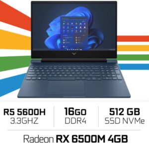 HP VICTUS 15-fb0160nf AMD R5 5600H/16GB/512GB SSD/RX 6500M 4GB/15,6''