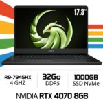 MSI ALPHA 17 C7VG AMD R9 7945HX/32GB/1TB SSD/RTX 4070 8GB/17.3'' QHD IPS 240Hz