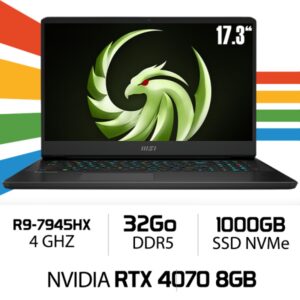 MSI ALPHA 17 C7VG AMD R9 7945HX/32GB/1TB SSD/RTX 4070 8GB/17.3'' QHD IPS 240Hz