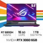 Asus ROG Strix G15 G513RM AMD R7-6800H/16GB/1TB SSD/RTX3060/15.6" QHD 165Hz