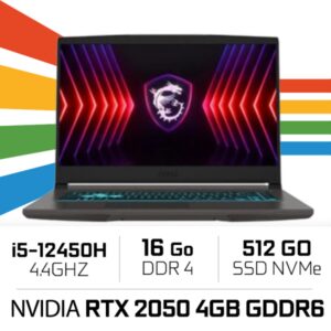 MSI THIN 15 B12UCX-1682XES i5-12450H/16GB DDR4/512GB SSD/RTX2050 /15.6'' 144Hz