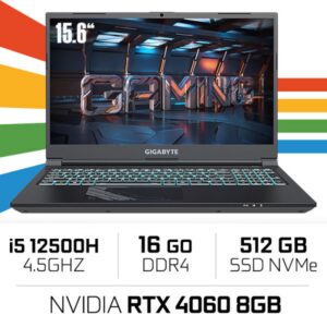 Gigabyte G5 KF i5 12500H/16GB/512GB SSD/RTX4060 8GB/15.6'' 144Hz