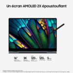 Samsung Galaxy Book4 Pro 360 16" (NP960QGK-KG2FR) Ultra 7 155H/16 Go DDR5/512 Go/Intel Arc Graphics/16" AMOLED (SANS EMBALLAGE) – Image 5
