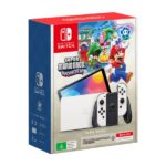 Nintendo Switch OLED Model Super Mario Bros Wonder White Console Bundle