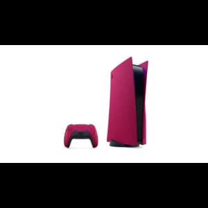 Coque plastique PS5 Disc (Rose)